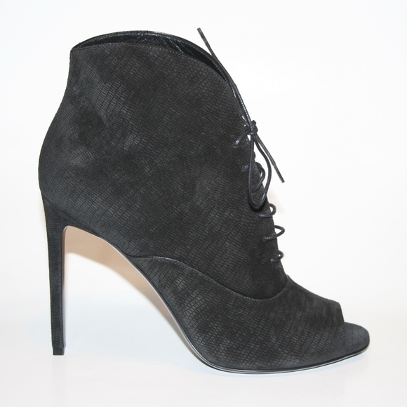 Saint Laurent YSL Jane 105 Open Toe Lace Up Ankle Boots Booties - Picture 2 of 6